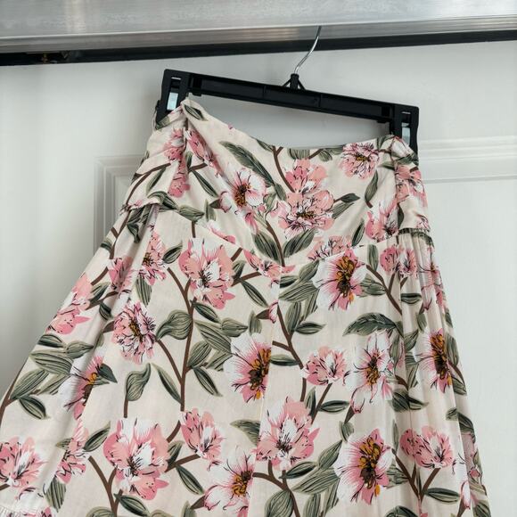 Jodiful Floral High Waist Ultra Wide Leg Flowy Pants Sz S - Picture 6 of 13